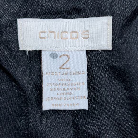 Chicos Women Size 2 US 12 Egyptian Sophisticate Persias Jacket Metallic Jacquard - Picture 13 of 16